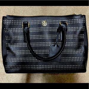 Tory Burch Perforated Robinson Satchel